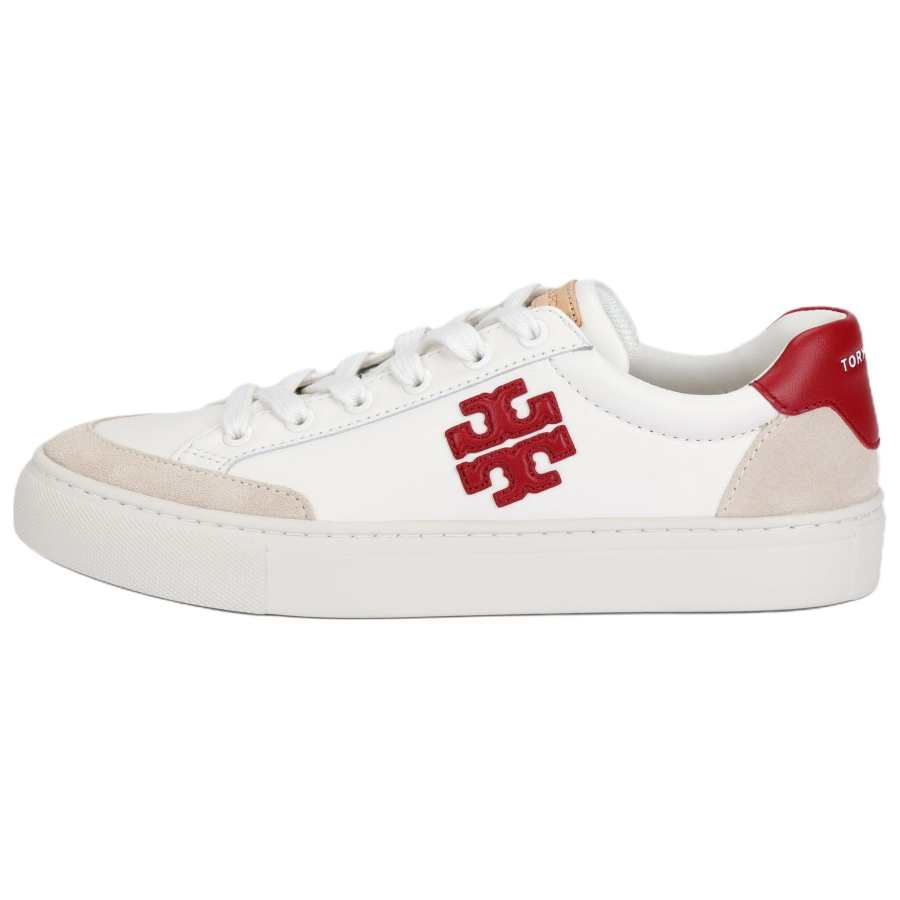 TORY BURCH Cow Leather Low top Skateboard Shoes Women's White