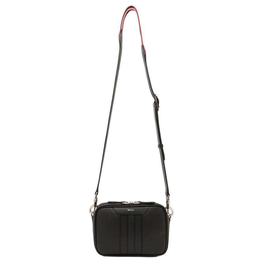 BALLY Beckett Cow Leather Crossbody Bags Men's Black
