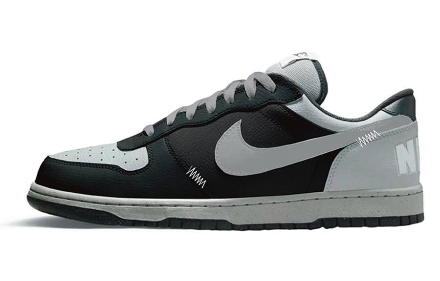 Nike Nike Big Shadow Abrasion Resistant Slip Resistant Low top Skateboard Shoes Men's Shadow Gray
