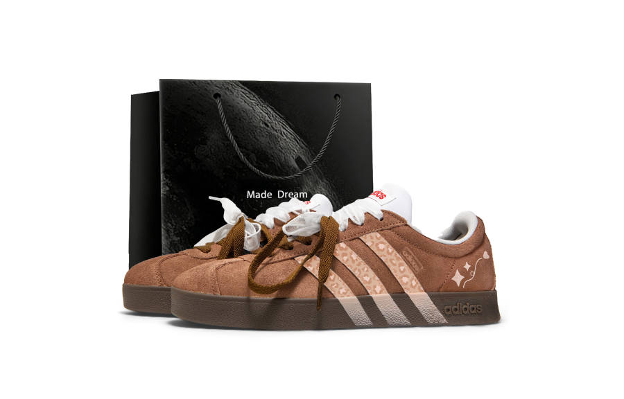 Adidas Adidas Vl Court Classic Leather Low top Skateboard Shoes Women's Brown