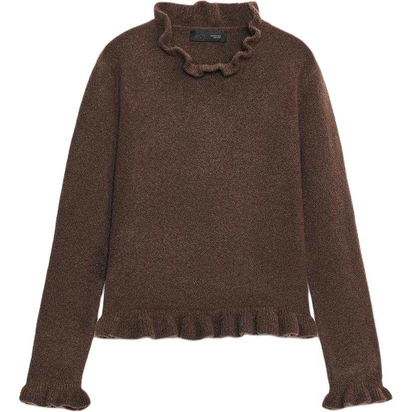 ZARA Sweaters Women's Brown Crew Neck Moderate Other