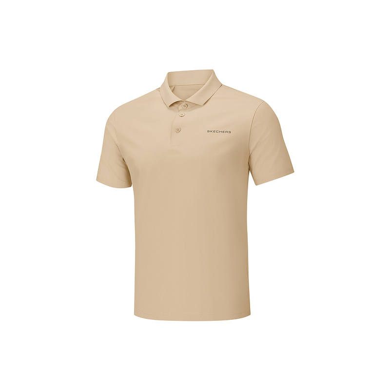 Skechers Polo Shirts Men's Cuban Sand 0491 Polo Collar Moderate