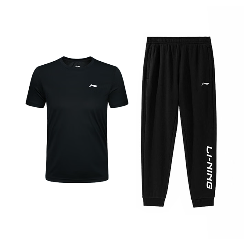 Li-Ning Li Ning Casual Sportswear Unisex Black+Black