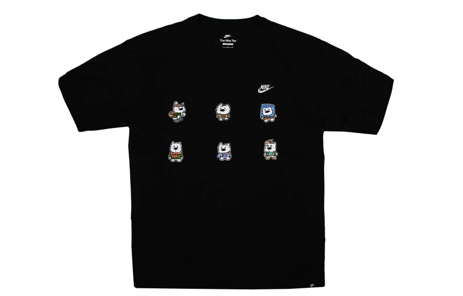 Nike Nike Sportswear T Shirts Men's Black Crew Neck Moderate