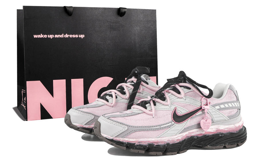 Nike Nike Initiator Slip Resistant, Abrasion Resistant, Breathable Low top Running Shoes Women's Black Pink
