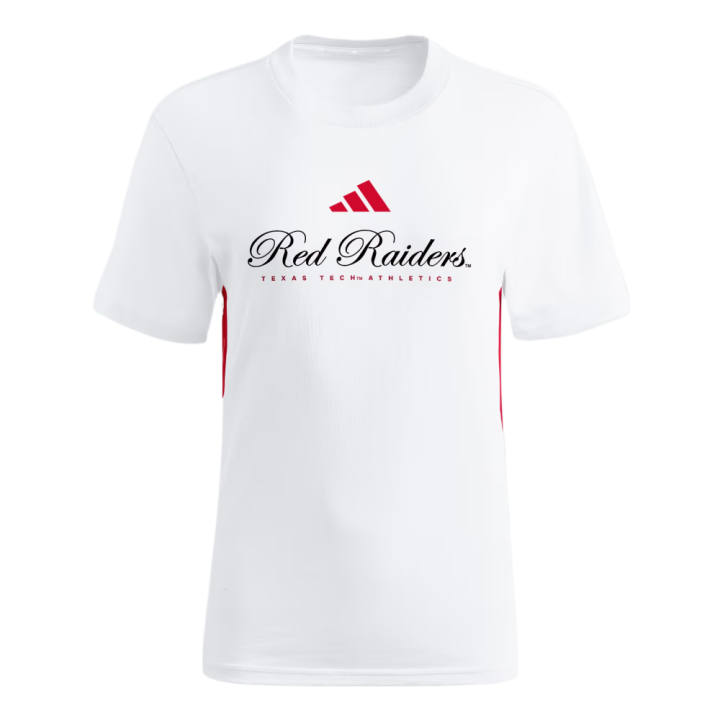 Adidas Adidas T Shirts Women's White/Team Power Red Crew Neck