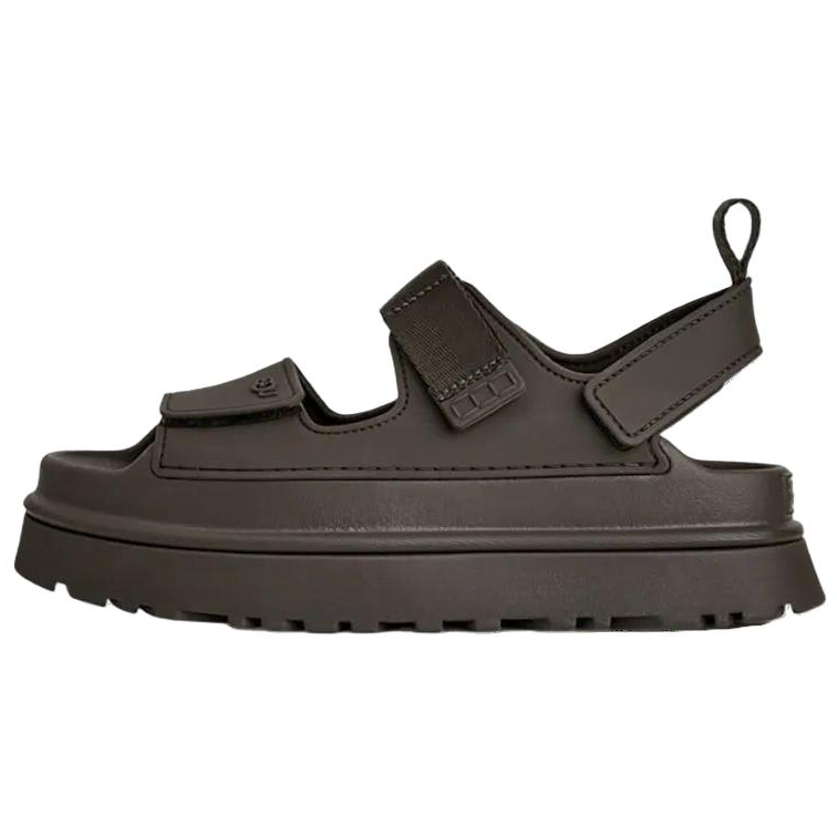 UGG UGG GoldenGlow One Strap Sandals Women's Dark Smoke Gray
