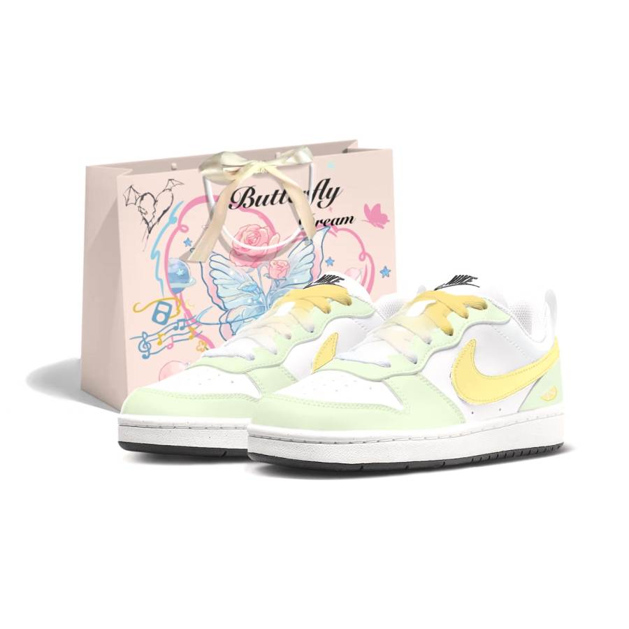 Nike Nike Court Borough Mint Lime Low top Kids' Skateboarding Shoes Green Yellow Teenagers