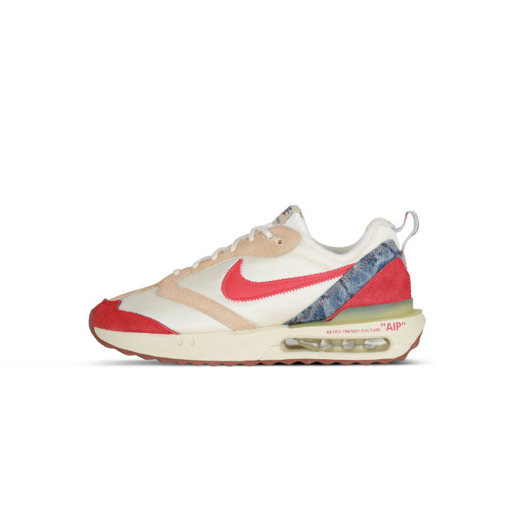 Nike Nike Air Max Dawn Vintage Denim Cushioning Coverage Abrasion Resistant Low top Casual Shoes Men's Beige Red Blue
