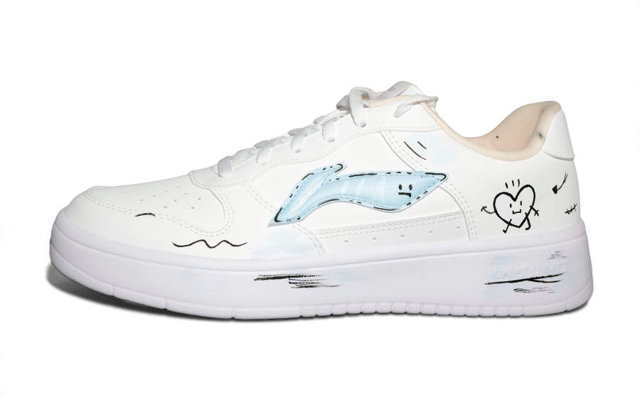 Li-Ning Li Ning Floating Boat Maris Sal Mood Synthetic Leather Low top Skateboard Shoes Unisex