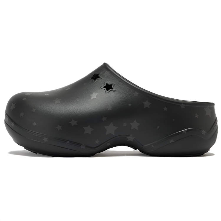 GOOD BAI EVA No Special Function Closed Toe Slippers Unisex Black Stars