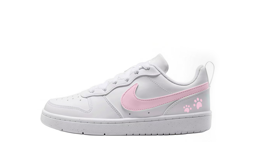 Nike Nike Court Leather Lightweight, Breathable, And Slip Resistant Low top Skateboard Shoes Women's Light Pink