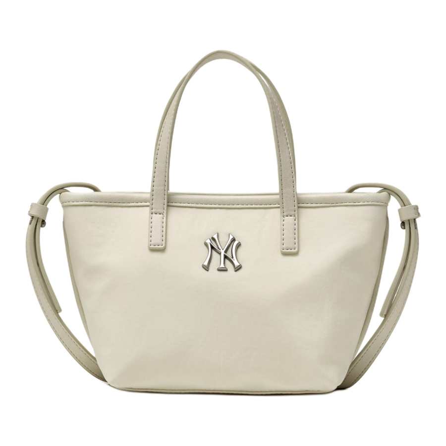 MLB New York Yankees Polyamide Tote Handbag Mini Women's Ivory