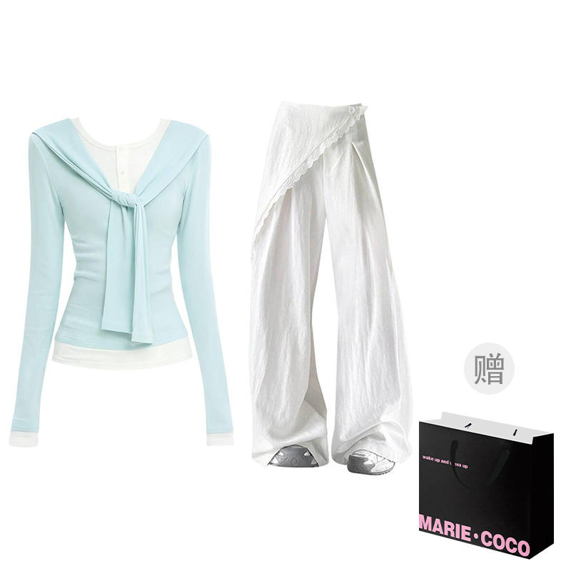 MARIE·COCO Casual Suits Women's V Neck Moderate