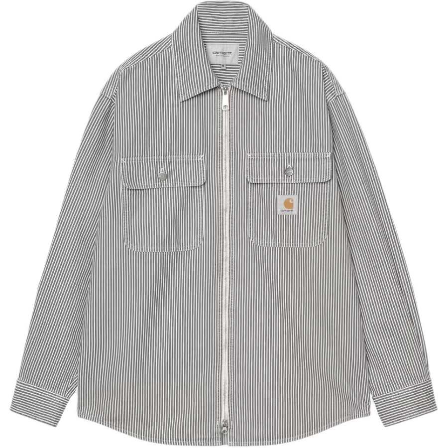 Carhartt Wip Mercer Stripe Zip Shirt Jacket