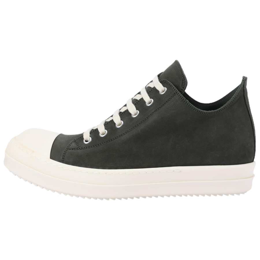 RICK OWENS RICK OWENS/RO Cow Leather Low top Skateboard Shoes Men's Black