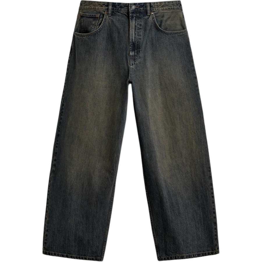 ZARA Jeans Men's Blue/Green Moderate Wide Leg Pants