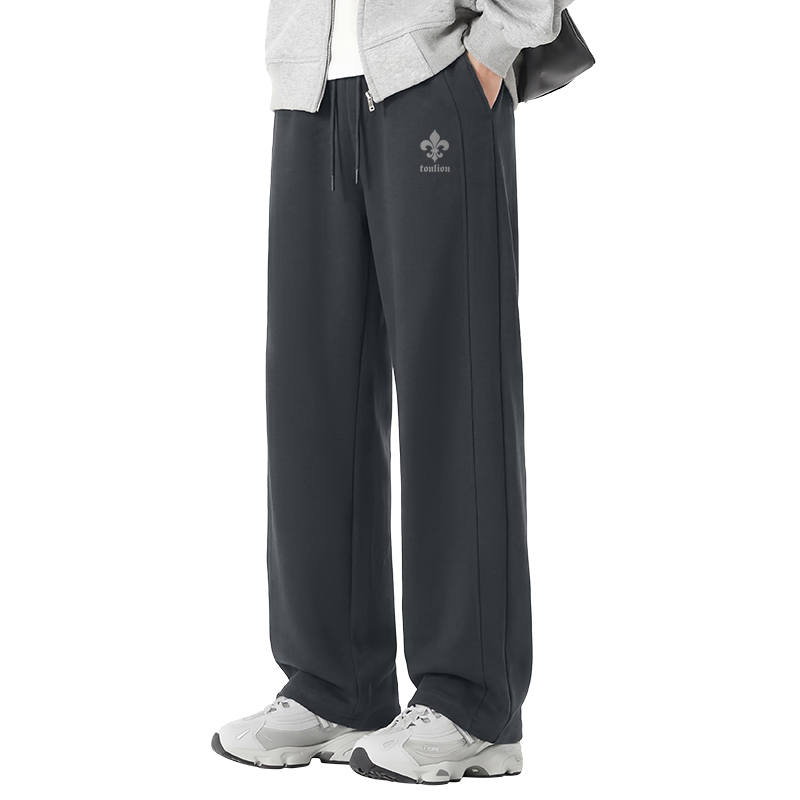 Tonlion Casual Pants Unisex Moderate Straight Fit Pants