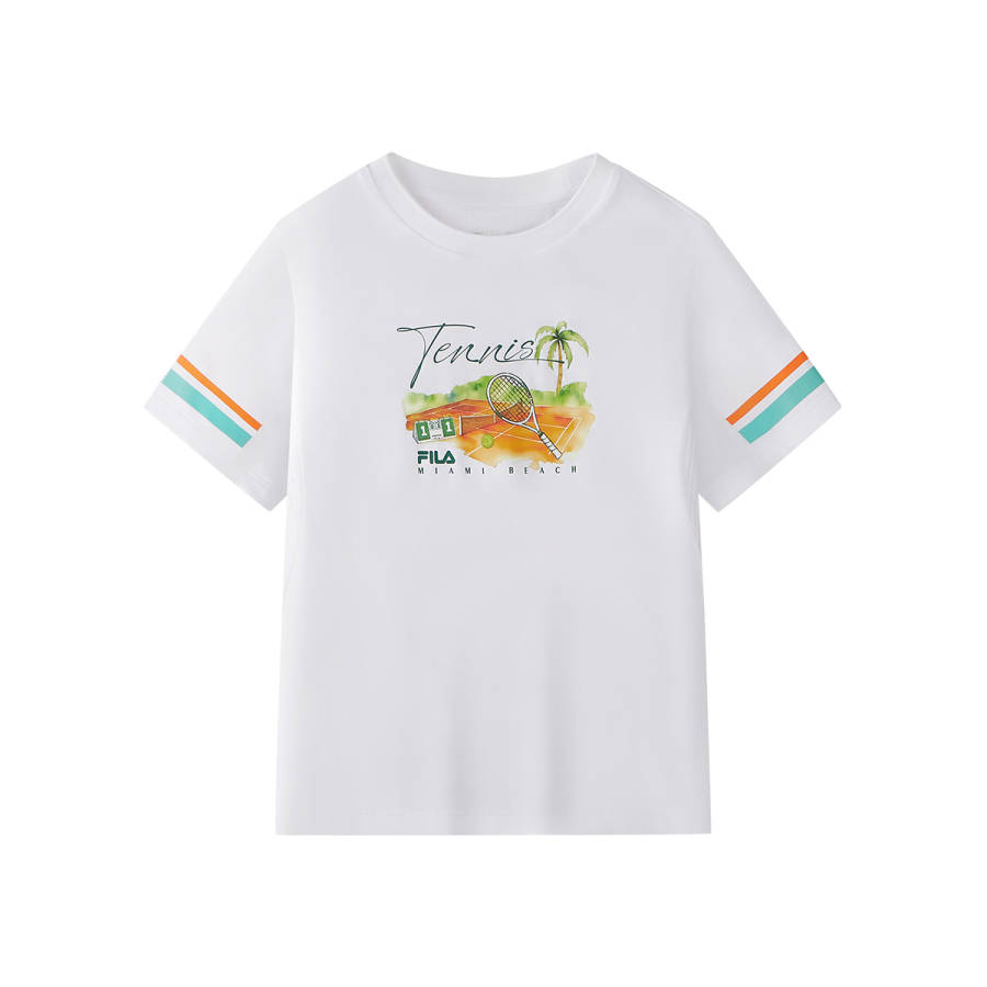 FILA KIDS PERFORMANCE FPH Short Sleeved Jade White Kids'