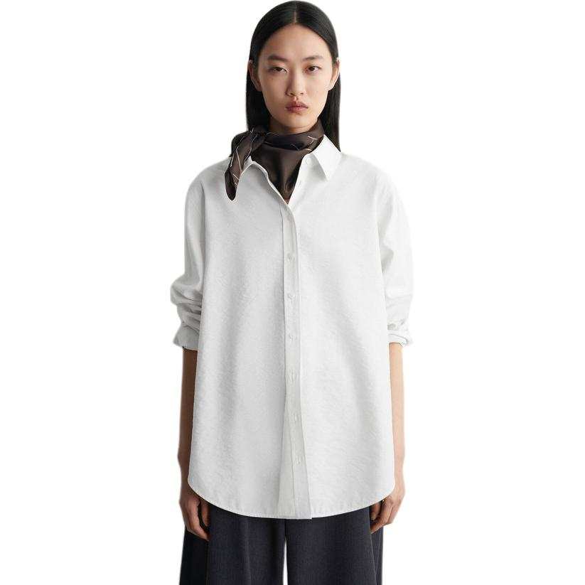 COS Shirts Women's White Turndown Pointed Collar Other