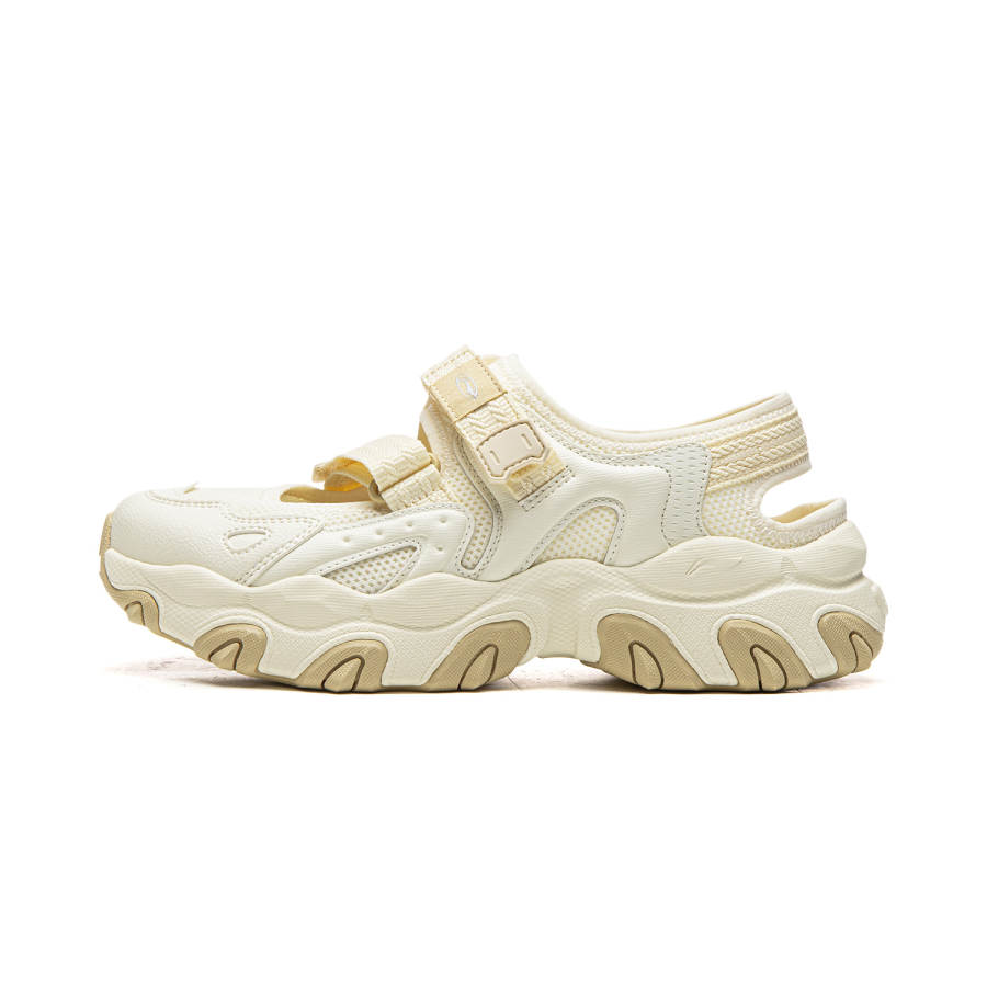 Li-Ning Li Ning Cat Paw SANDAL Breathable Rebound Cushioning Sandal River Trekking Shoes Women's White Gray