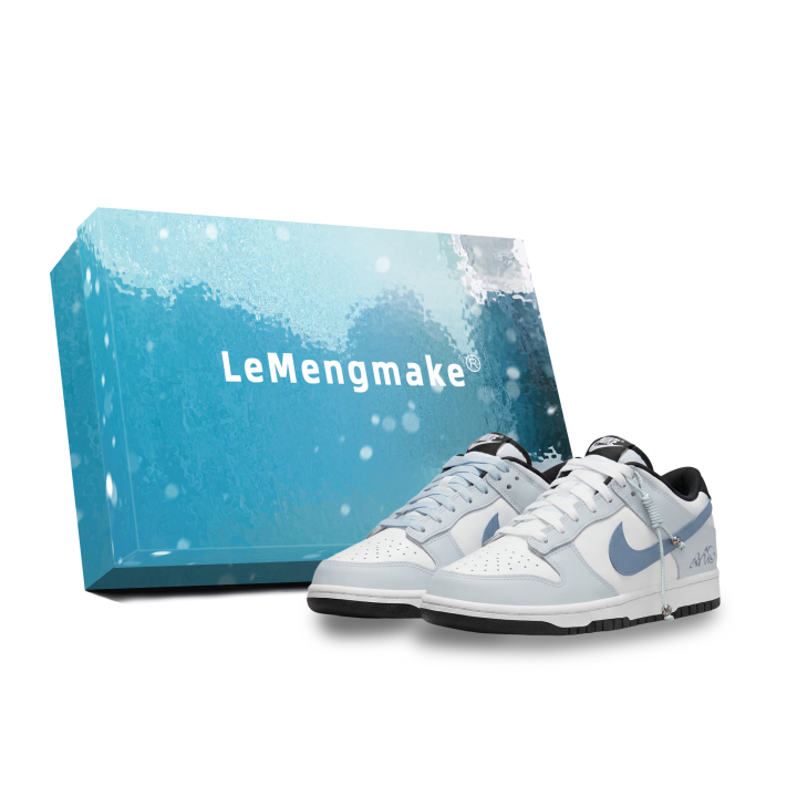 Nike Nike Dunk Lemon Joy Abrasion Resistant Cushioning Low top Skateboard Shoes Men's Blue White