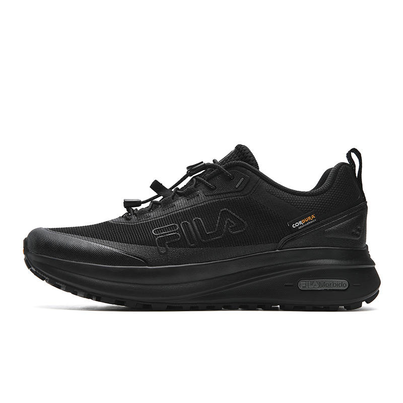 FILA NUVOLE 4 Cushioning Slip Resistant Abrasion Resistant Breathable Lightweight Low top Outdoor Shoes Men's Black