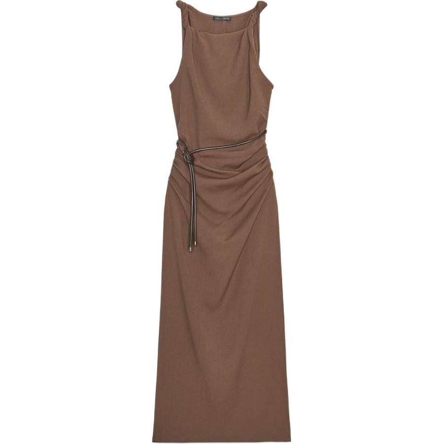 ZARA Sleeveless Dresses Women's Brown Moderate