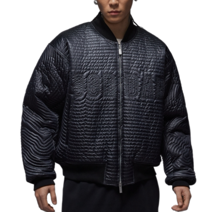 Jordan Jordan Puffer Jackets Men's 010 Black Baseball Collar Moderate Puffer Jacket