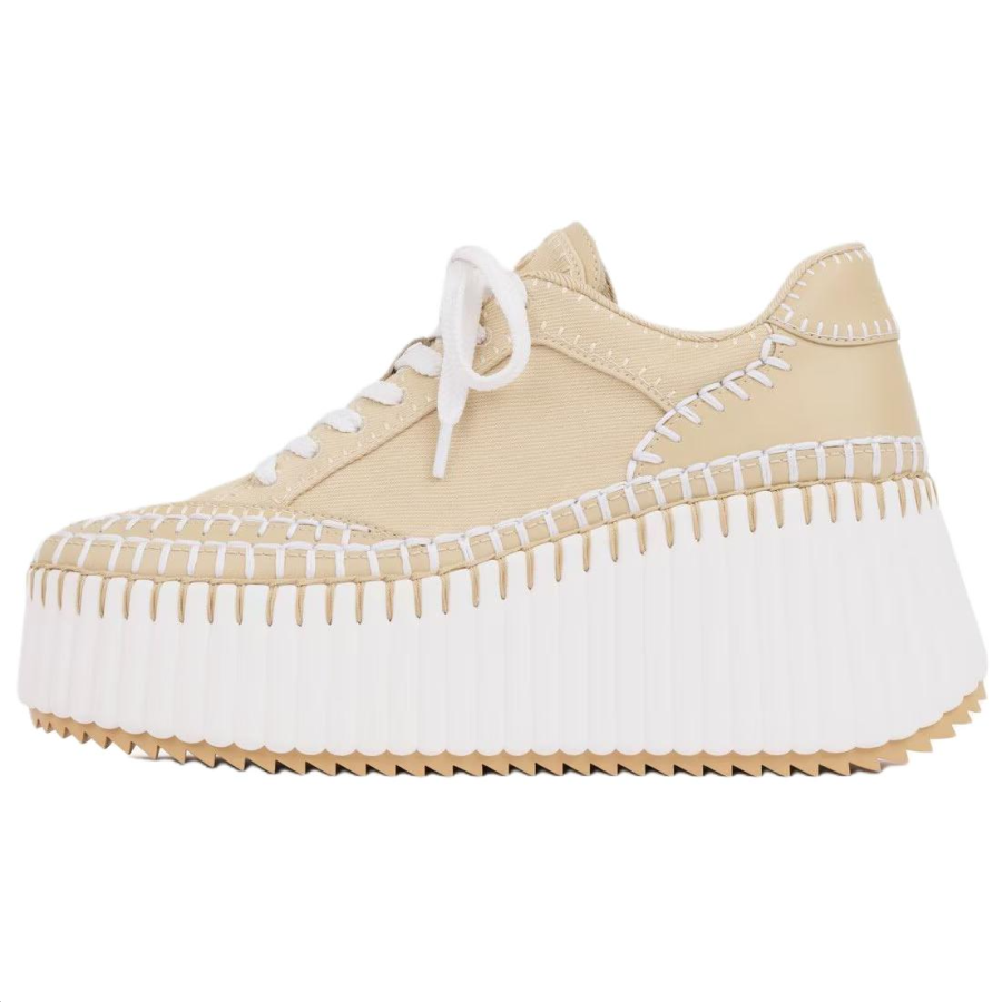 Chloé Chloe Nama Low top Casual Shoes Women's Beige