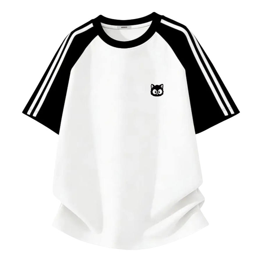 MINISO T Shirts Women's Crew Neck Moderate Straight Fit