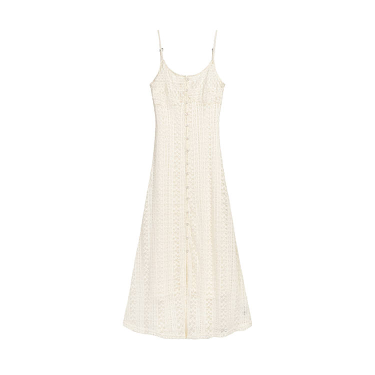 CPAURA Slip Dresses Women's Apricot Boat Neck Moderate Long