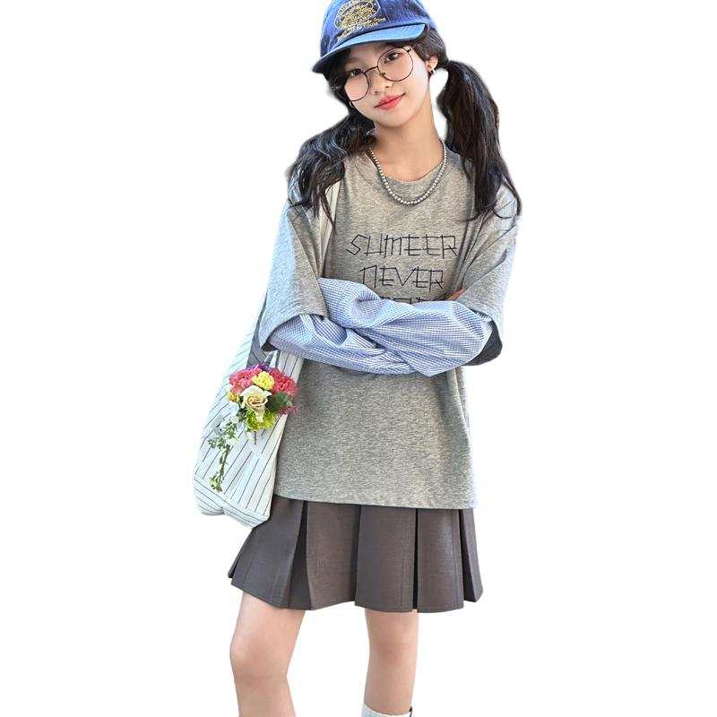PLANDOO Kids T Shirts Crew Neck Moderate