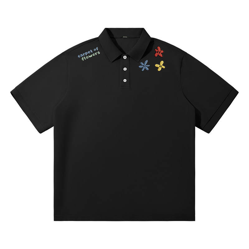 MINISO Polo Shirts Unisex Polo Collar Moderate Straight Fit