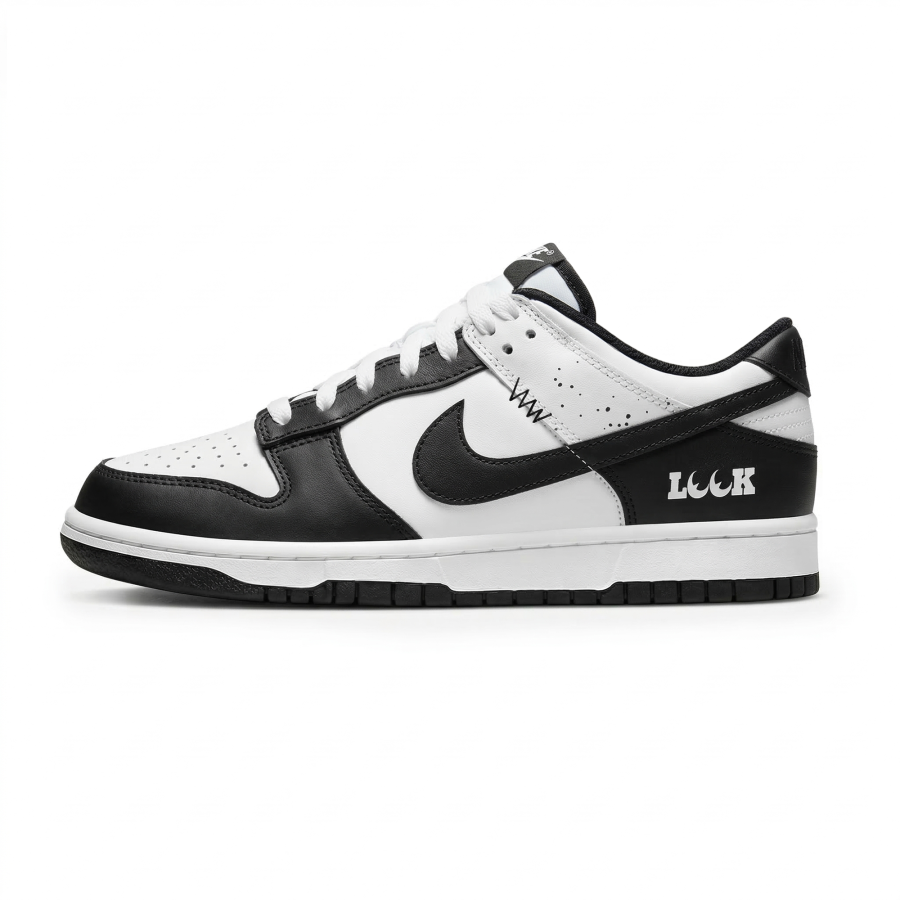 Nike Nike Dunk Lemon Joy Abrasion Resistant Cushioning Low top Skateboard Shoes Men's Black White