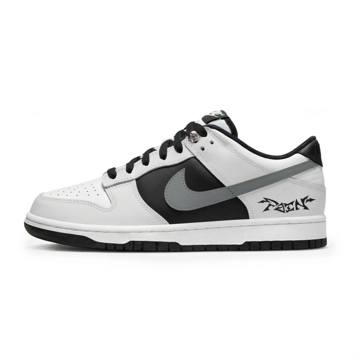 Nike Nike Dunk Lemon Joy Abrasion Resistant Cushioning Low top Skateboard Shoes Men's Black Gray