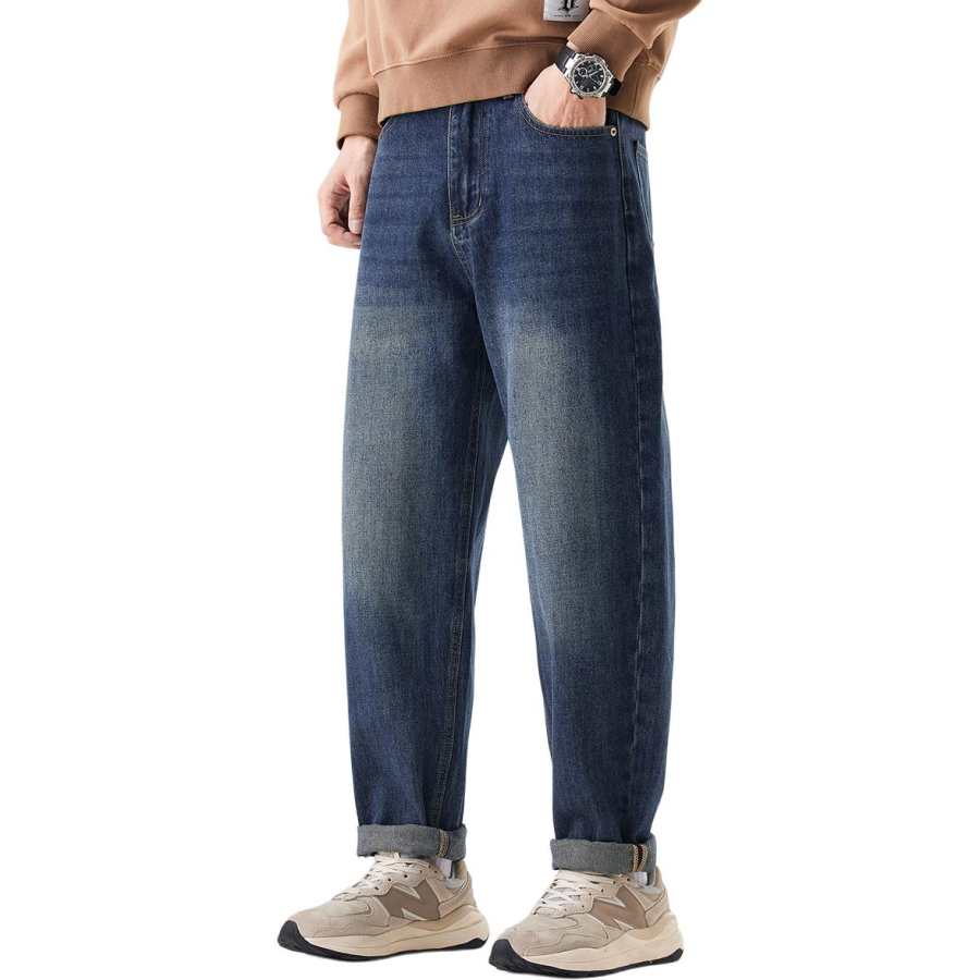 Tonlion Jeans Unisex Moderate Straight Fit Pants