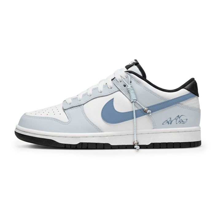 Nike Nike Dunk Lemon Joy Abrasion Resistant Cushioning Low top Skateboard Shoes Men's Blue White