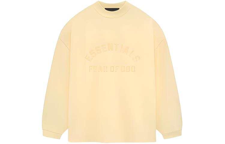 Fear Of God Essentials Longsleeve T Shirt Sweatshirt Men's Garden Yellow/Garden Yellow