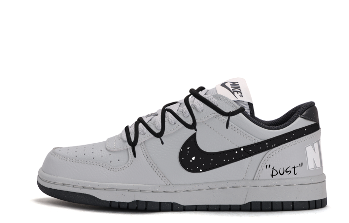 Nike Nike Dunk Cushioning Coverage Abrasion Resistant Low top Skateboard Shoes Unisex Gray Black