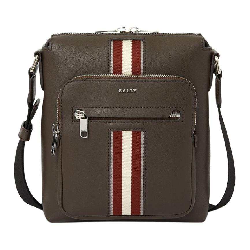BALLY Calfskin Crossbody Bags Men's Brown