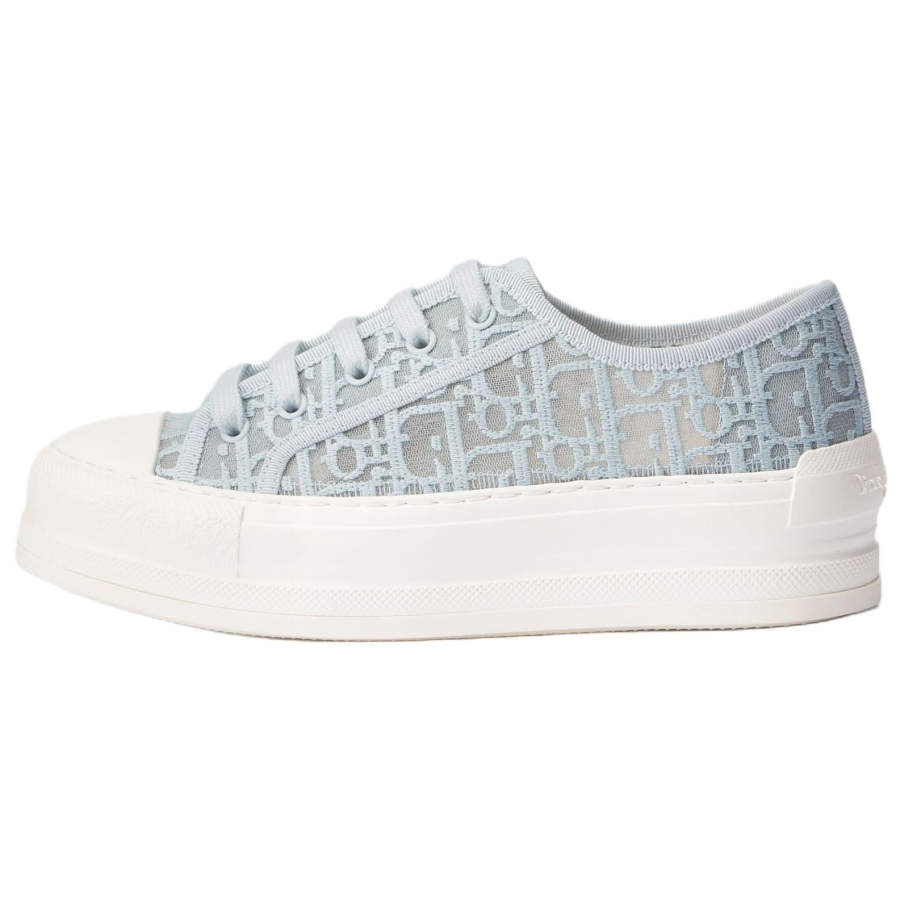 DIOR Walk'n'Dior Low top Canvas Shoes Women's Sky Blue