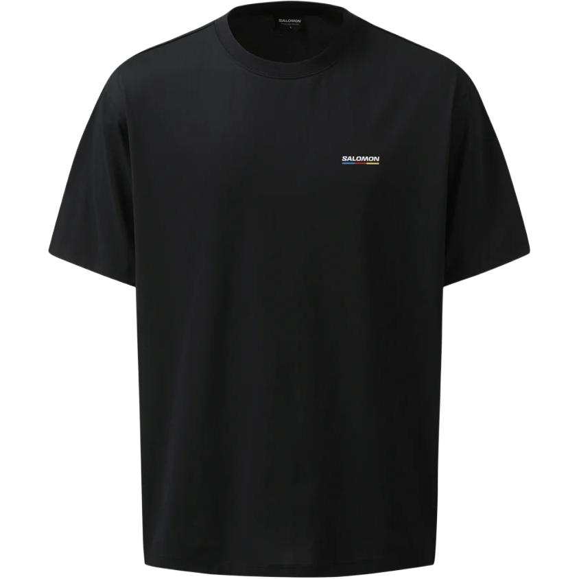 SALOMON UNI T Shirts Unisex Black Crew Neck