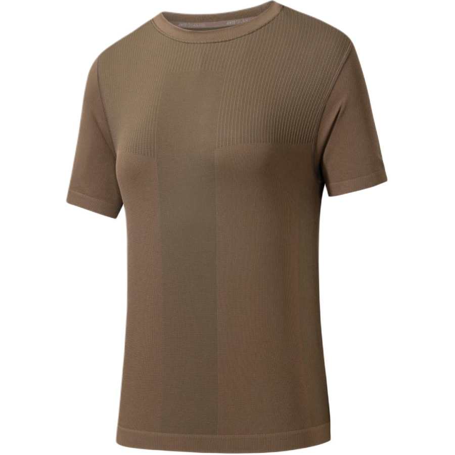 ANTA T Shirts Women's Birch Brown Crew Neck Moderate Straight Fit