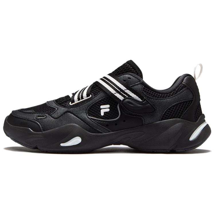 FILA FUSION EVA SLIM Waterdrop Shoes Breathable Low top Casual Shoes Women's Black White