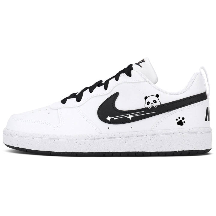 Nike Nike Court Borough Balance Abrasion Resistant Skateboard Shoes Unisex Black White