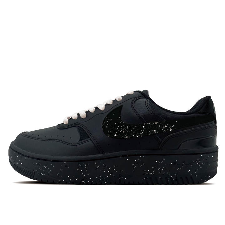 Nike Nike Gamma Force Night Star Synthetic Leather Abrasion Resistant Low top Skateboard Shoes Unisex Black