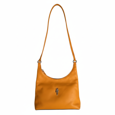 Chrome Hearts Embossed Leather Shoulder Bag, Handbag, Shoulder Bag Women's Orange
