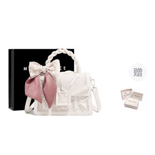 MACKJANICE Canvas Kelly Bag, Shoulder Bag, Handbag Women's Milk White