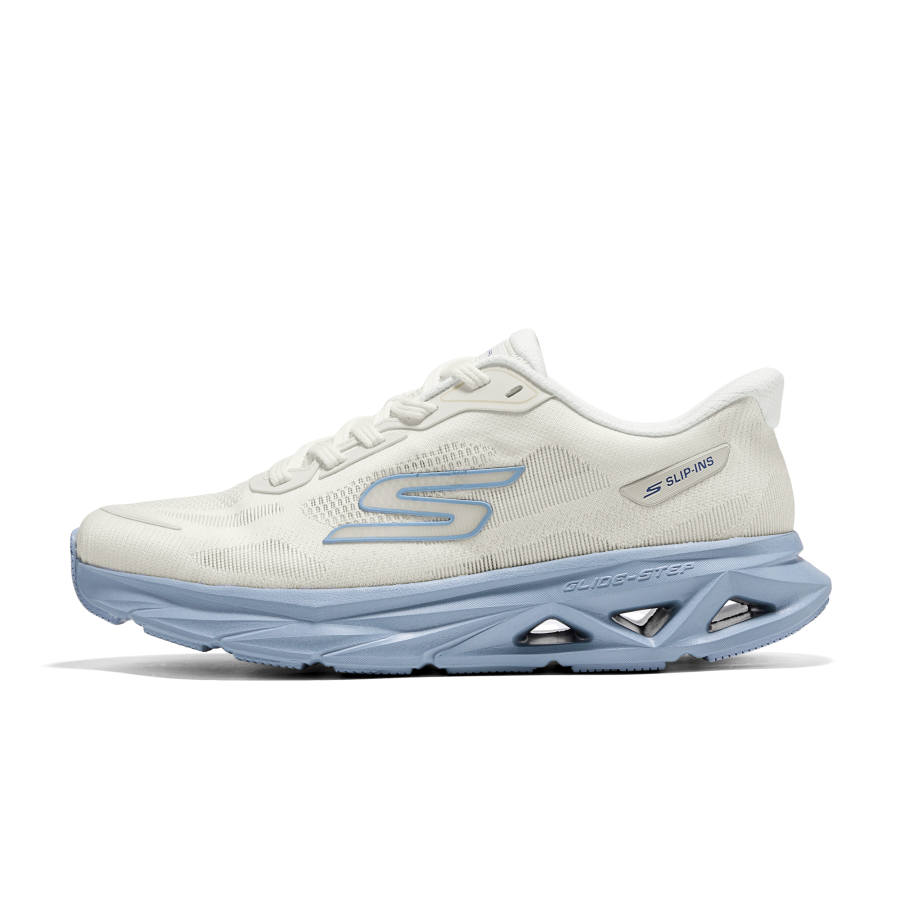 Skechers GLIDE STEP VORTEX Low top Running Shoes Men's Ivory